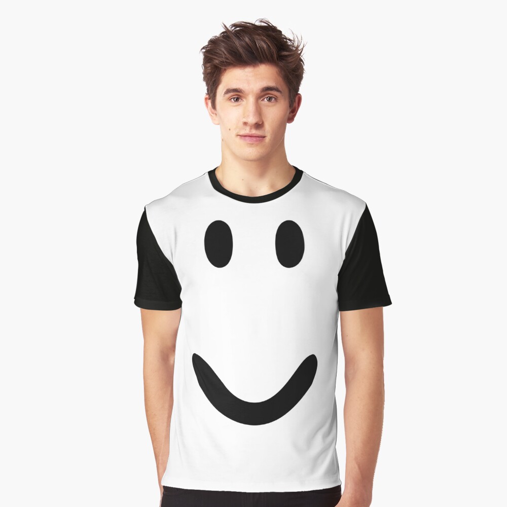 Roblox Default Normal Smile Face Shirt Funny  Sticker for Sale by