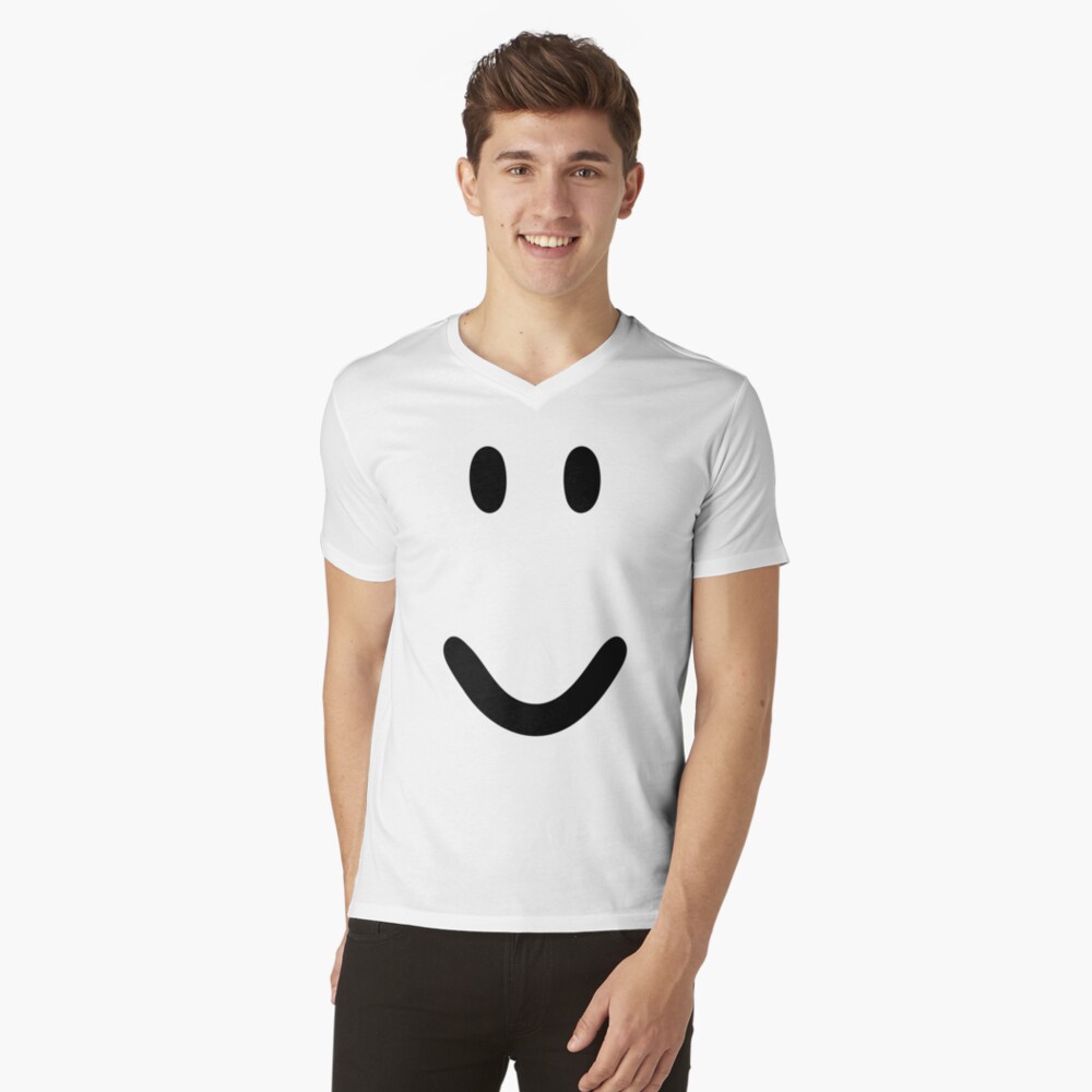 Roblox Default Normal Smile Face Shirt Funny  Sticker for Sale by