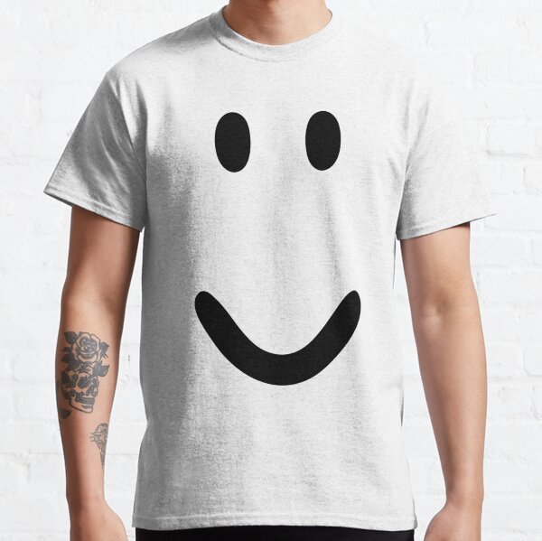 Roblox Default Normal Smile Face Shirt Funny  Sticker for Sale by