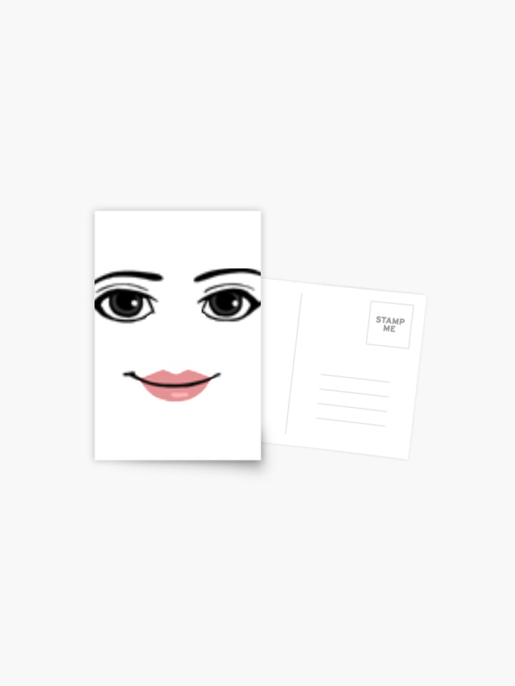 Roblox Default Female Face Smirking Smiling Meme  Greeting Card for Sale  by braelyncollettt