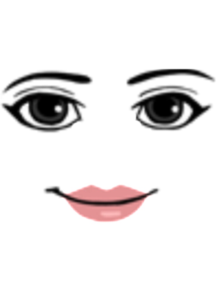 Roblox Default Female Face Smirking Smiling Meme  Sticker for Sale by  braelyncollettt