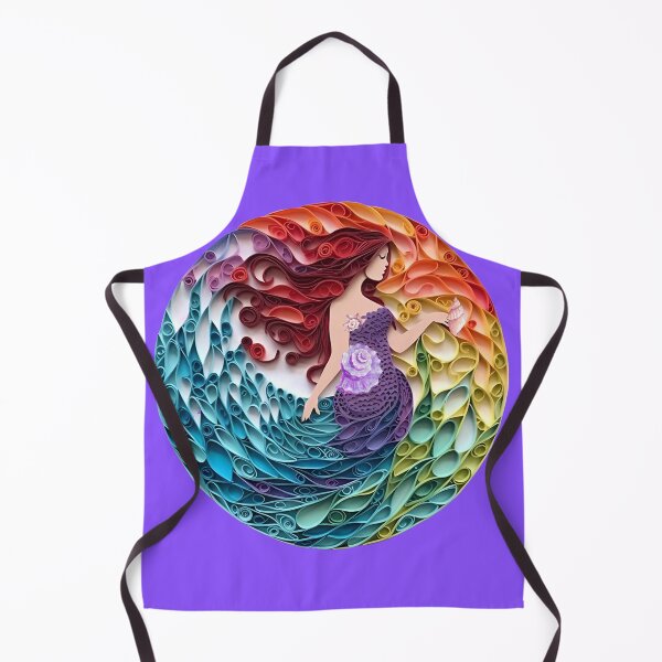 Item preview, Rainbow colored ocean mermaid designed and sold by AdiRemba.