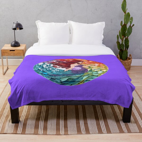 Item preview, Rainbow colored ocean mermaid designed and sold by AdiRemba.