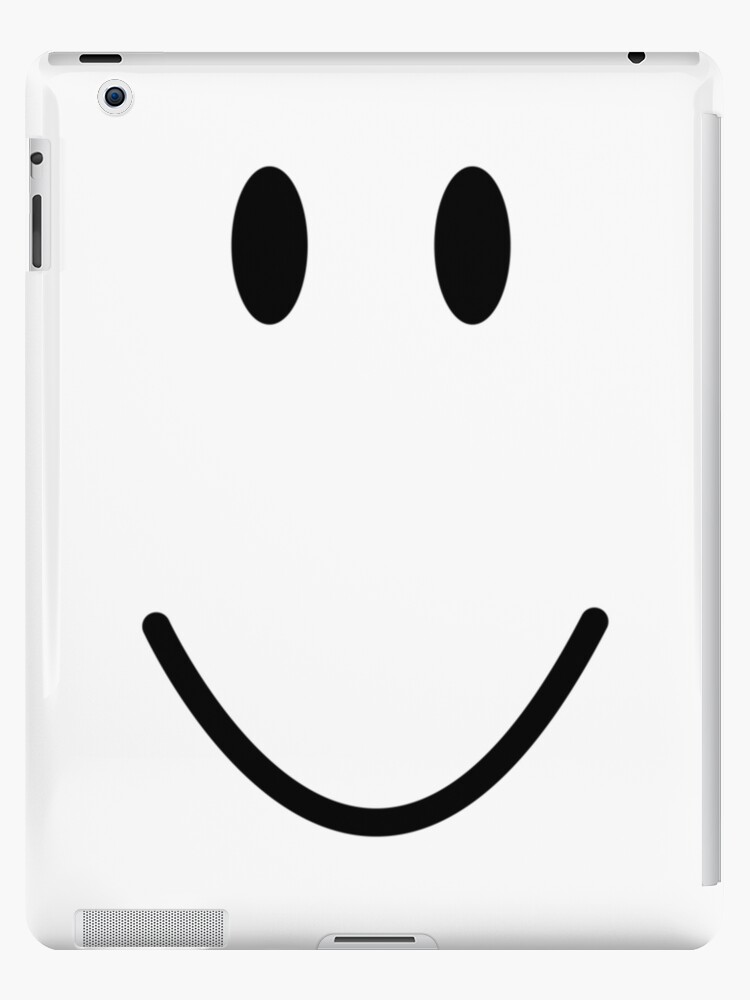 Roblox Default Female Face Smirking Smiling Meme | iPad Case & Skin