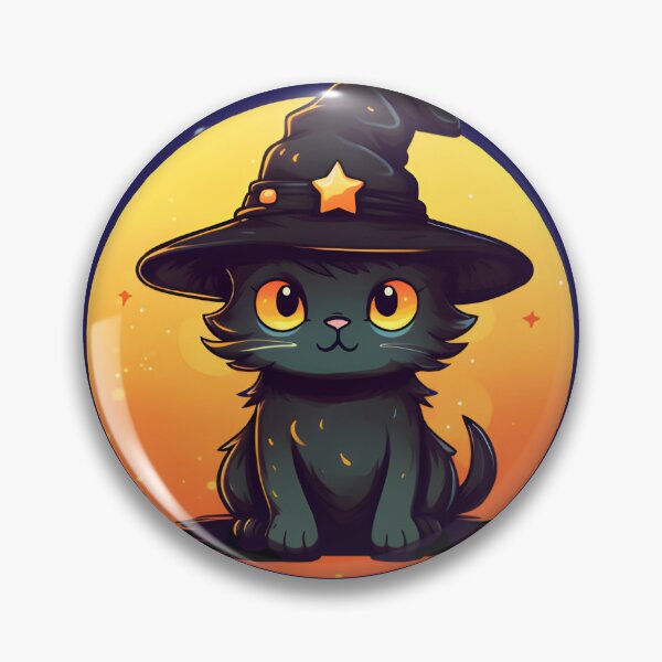 Item preview, Magical Whiskers: Cute 2D Witch Cat designed and sold by Blackstylez.