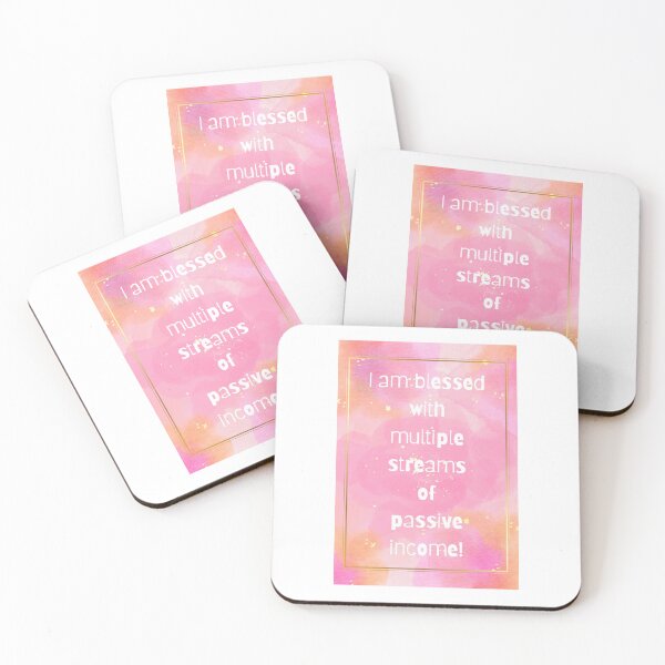 Item preview, I Am Blessed With Multiple Streams of Passive Income Affirmation designed and sold by What Your Mind Needs.