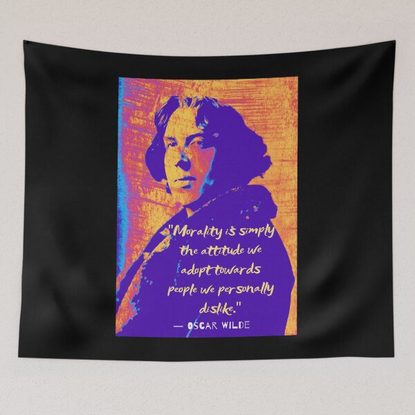 Item preview, Copy of Oscar Wilde quote: “Morality is simply the attitude we adopt towards people we personally dislike.” designed and sold by artbleed.