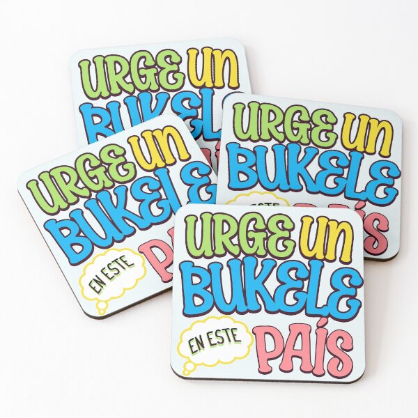 Item preview, Urge un Bukele en Este País Retro Style  DesignGreen, Blue, Pink and Yellow  designed and sold by PatriciaReyes.