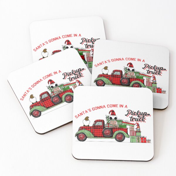 Item preview, Santa's Gonna Come in a Pickup designed and sold by JSelfdesigns80.