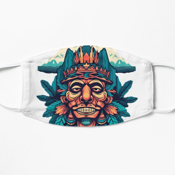 Native American Mountain Flat Mask
