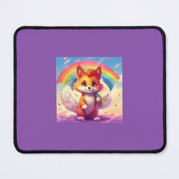 Item preview, Cute colorful rainbow baby fox designed and sold by Earth Nature Creations.