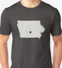Iowa Love in Gray Unisex T-Shirt