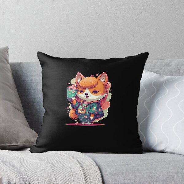 Item preview, Japanese dog Shiba Inu girl popcorn kimono designed and sold by Naohiro.