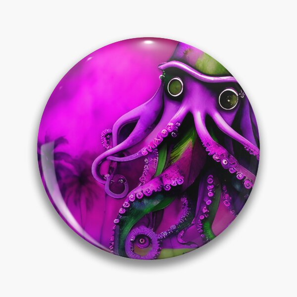 Item preview, Steampunk Octopus Retrofuturism - Lilac and Pink Cephalopod - AI Generated Art 8 of 8 designed and sold by Beachy.