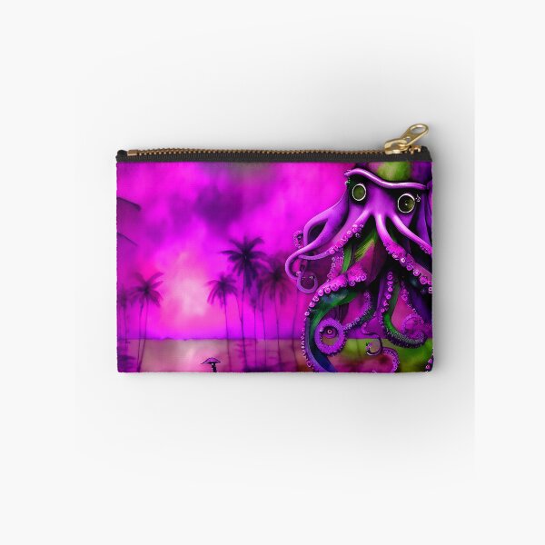 Item preview, Steampunk Octopus Retrofuturism - Lilac and Pink Cephalopod - AI Generated Art 8 of 8 designed and sold by Beachy.