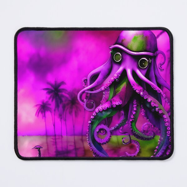 Item preview, Steampunk Octopus Retrofuturism - Lilac and Pink Cephalopod - AI Generated Art 8 of 8 designed and sold by Beachy.