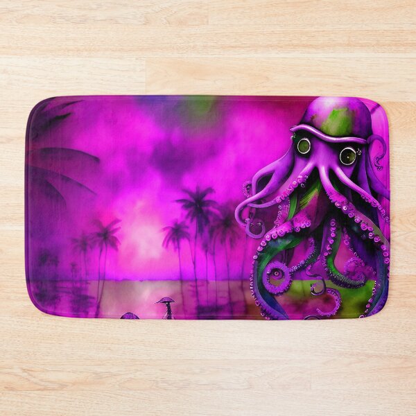 Item preview, Steampunk Octopus Retrofuturism - Lilac and Pink Cephalopod - AI Generated Art 8 of 8 designed and sold by Beachy.