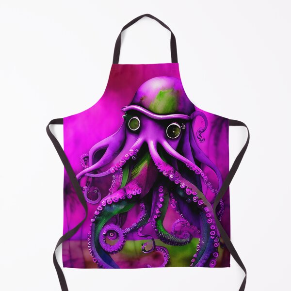 Item preview, Steampunk Octopus Retrofuturism - Lilac and Pink Cephalopod - AI Generated Art 8 of 8 designed and sold by Beachy.