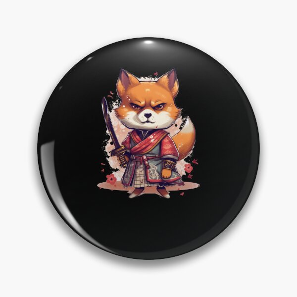 Item preview, Japanese dog Shiba Inu Samurai with katana designed and sold by Naohiro.