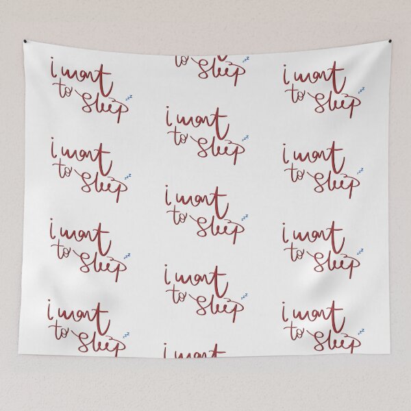 Item preview, I want to sleep designed and sold by Artheticsbyamna.