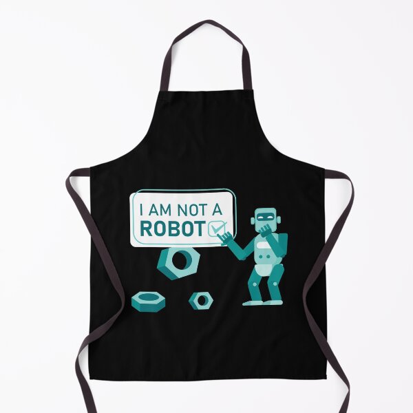 Item preview, I am not a robot captcha funny t-shirt design designed and sold by teedesigndaily.
