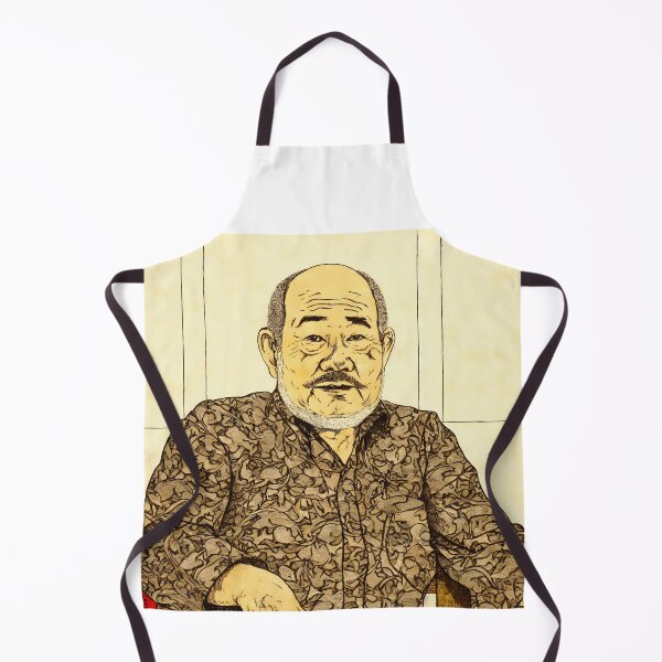Item preview, Portrait of positive elderly Asian man sitting and looking at camera designed and sold by KristinaNEL.