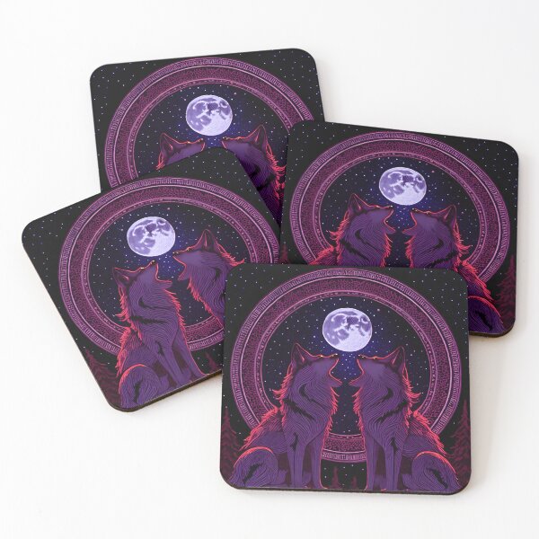 Item preview, two wolves howling at the moon designed and sold by Metaverse8.