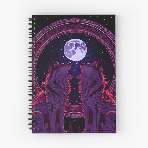Item preview, two wolves howling at the moon designed and sold by Metaverse8.