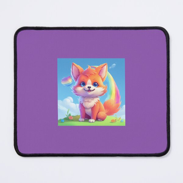 Item preview, Cute colorful rainbow baby fox designed and sold by Earth Nature Creations.