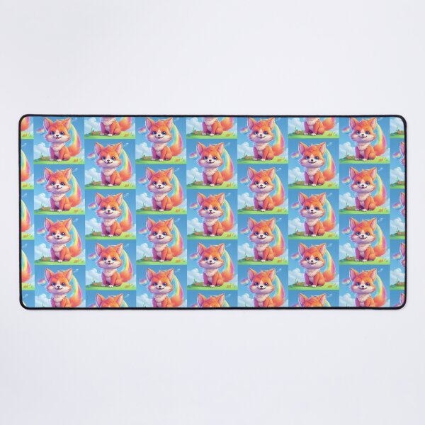 Item preview, Cute colorful rainbow baby fox designed and sold by Earth Nature Creations.