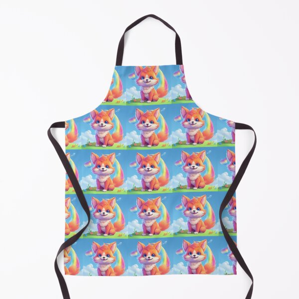 Item preview, Cute colorful rainbow baby fox designed and sold by Earth Nature Creations.