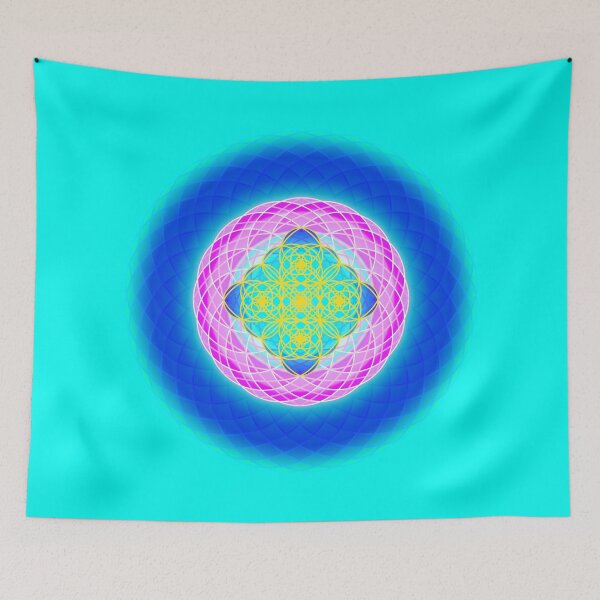 Aperçu de l'œuvre Mandala Quadruple Spirale Krysthl créée et vendue par The Regulated Alchemist.