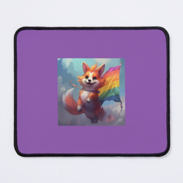 Item preview, Cute colorful rainbow baby fox designed and sold by Earth Nature Creations.