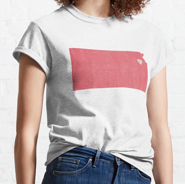 Kansas Love in Coral Classic T-Shirt