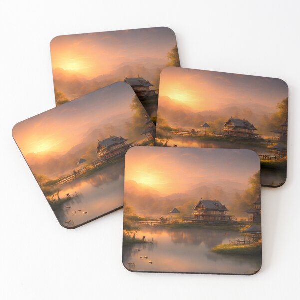Item preview, Lake House at Sunset designed and sold by CartersDen.
