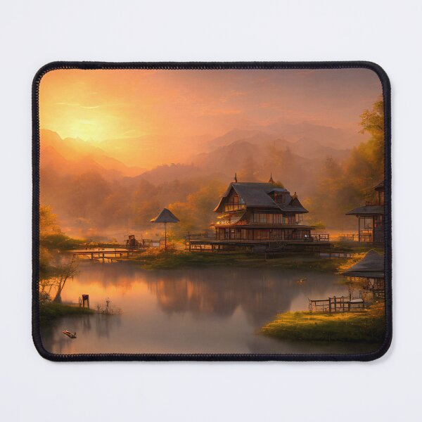 Item preview, Lake House at Sunset designed and sold by CartersDen.