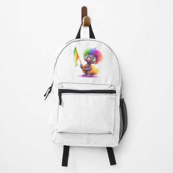 Item preview, Cute colorful rainbow baby emu bird designed and sold by Earth Nature Creations.