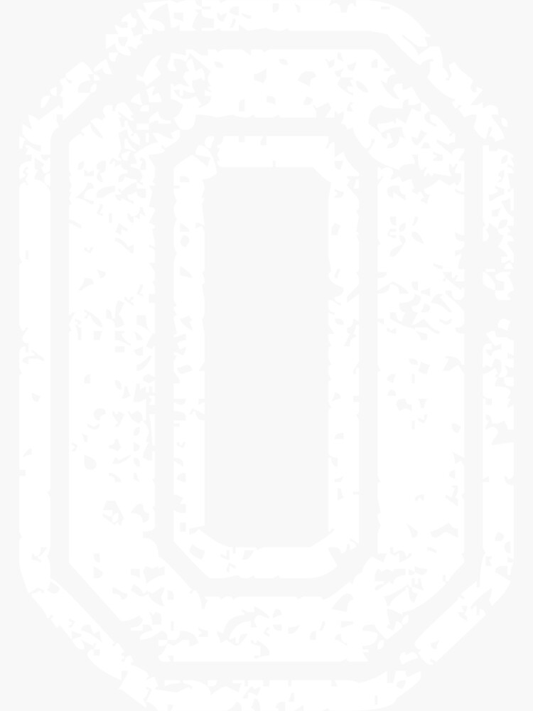 "0 Number Zero Sports Team TShirt White Text" Sticker for Sale by SickDesign Redbubble