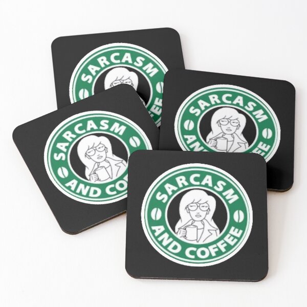 Item preview, Sarcasm and Coffee Premium designed and sold by robmelendez.