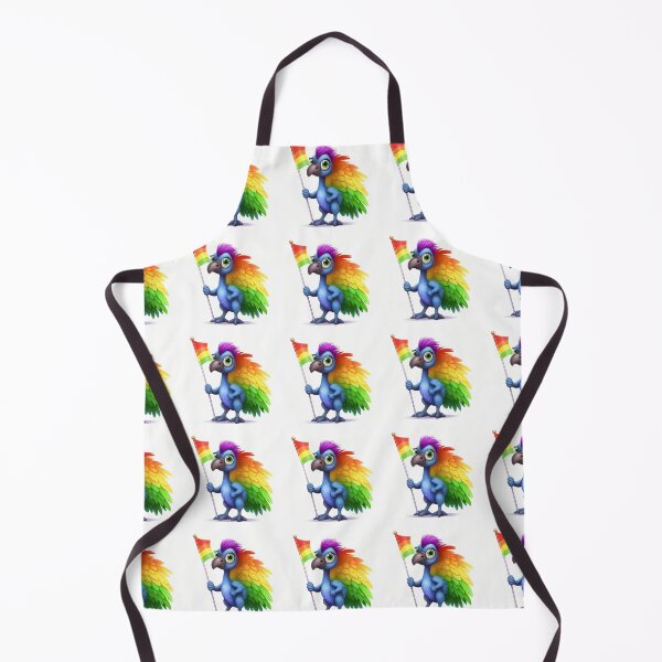 Item preview, Cute colorful rainbow baby emu bird designed and sold by Earth Nature Creations.