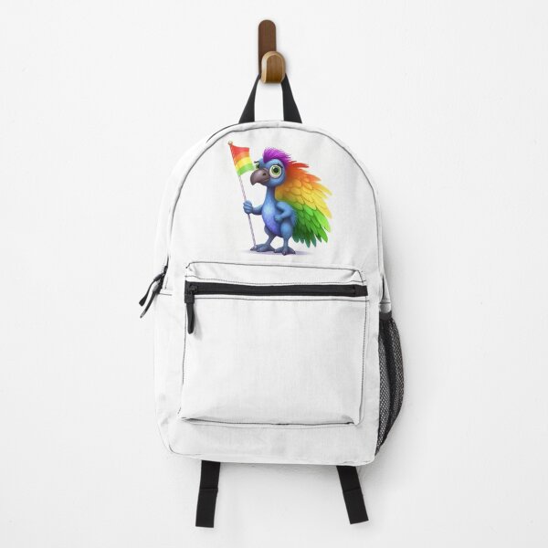 Item preview, Cute colorful rainbow baby emu bird designed and sold by Earth Nature Creations.