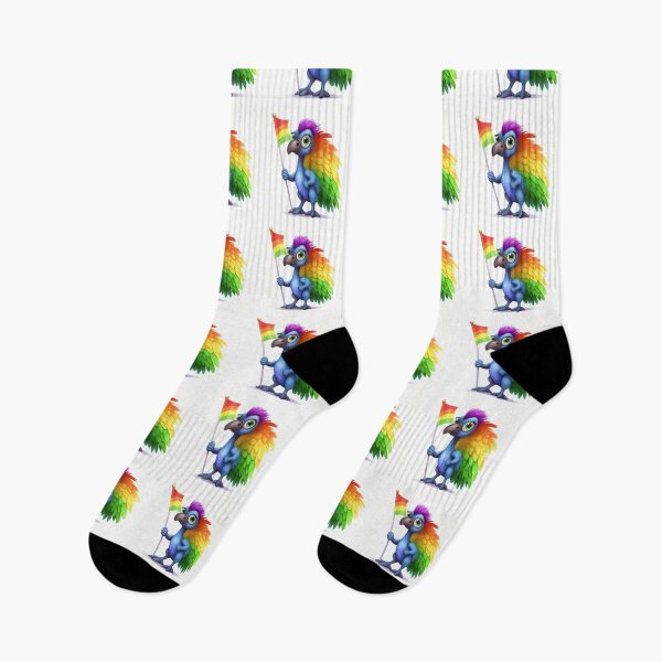 Item preview, Cute colorful rainbow baby emu bird designed and sold by Earth Nature Creations.