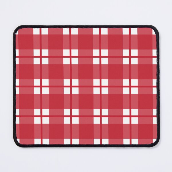 Item preview, Red and white gingham plaid check  designed and sold by LittleBettyMakes.