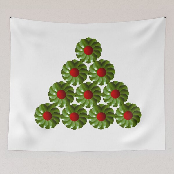 Item preview, Green Flower Triangle designed and sold by Picture-Dot-Art.