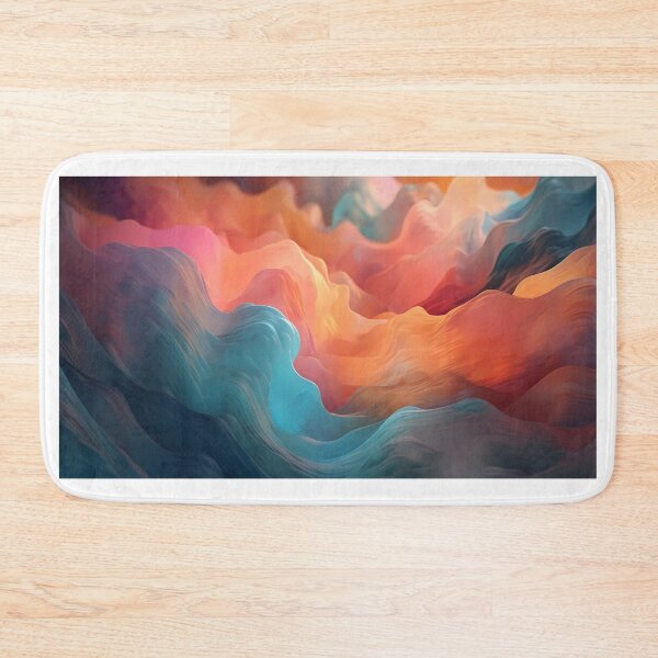 Item preview, Vibrant Abstract Waves II designed and sold by StudioOfAiArts.