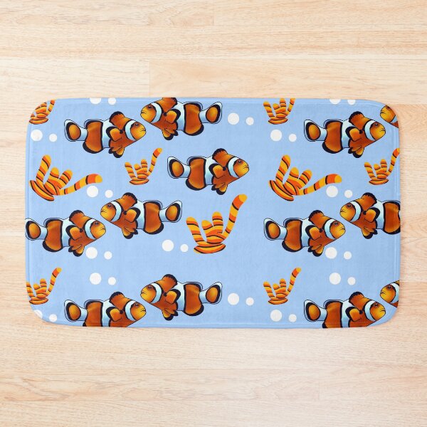 Item preview, Clown fish cute fish pattern designed and sold by nickardi.
