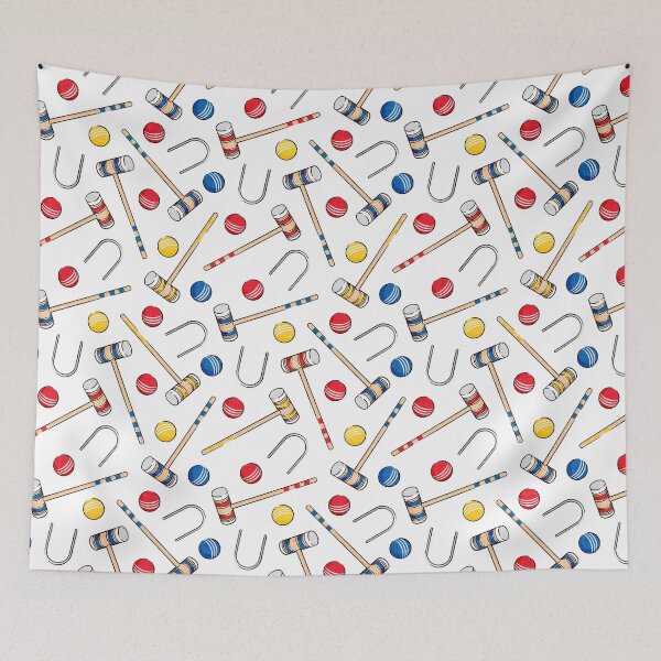 Item preview, croquet set - white designed and sold by littlearrow.