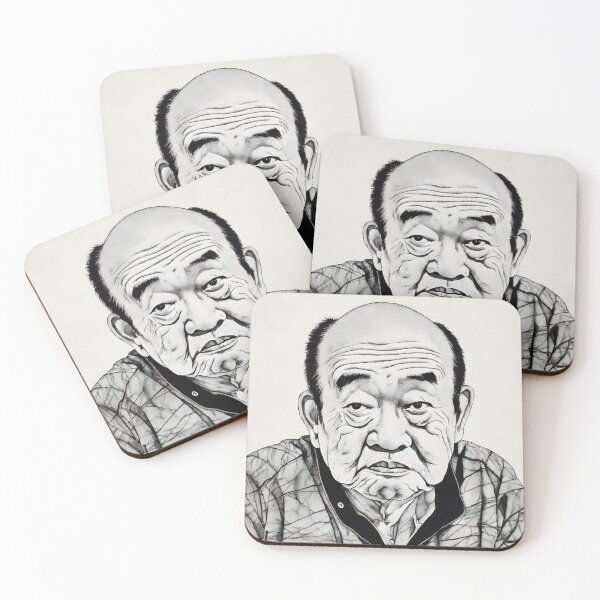 Item preview, Portrait of aged Asian man sitting and looking at camera designed and sold by KristinaNEL.