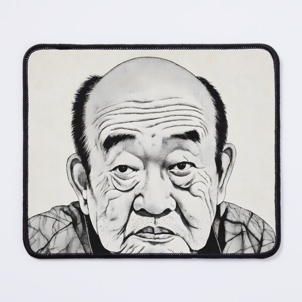 Item preview, Portrait of aged Asian man sitting and looking at camera designed and sold by KristinaNEL.