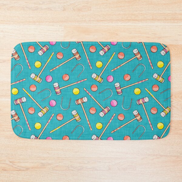 Item preview, croquet set - teal designed and sold by littlearrow.